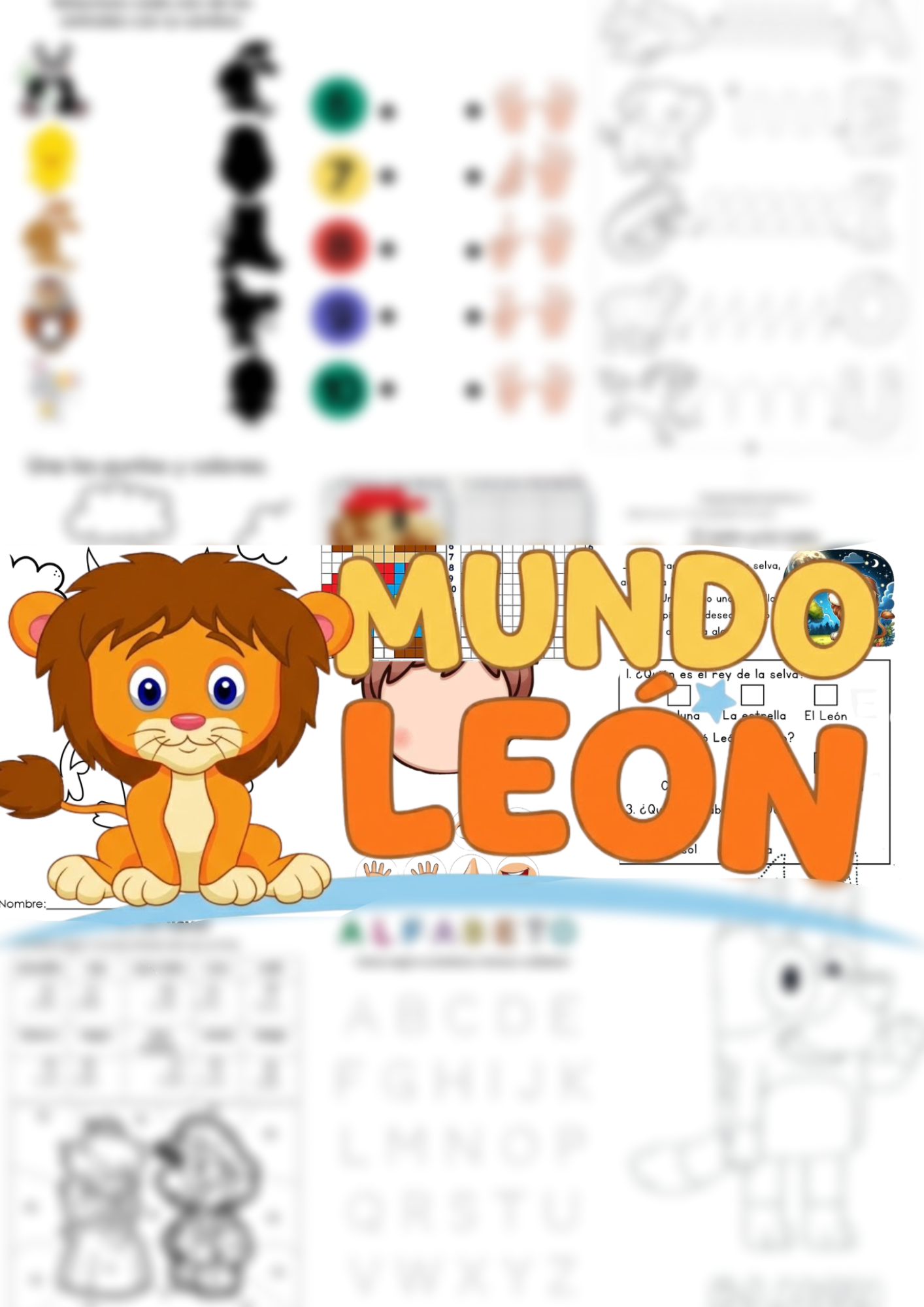 Mundo León – Actividades para niños de 2 a 5 años | Aprender jugando