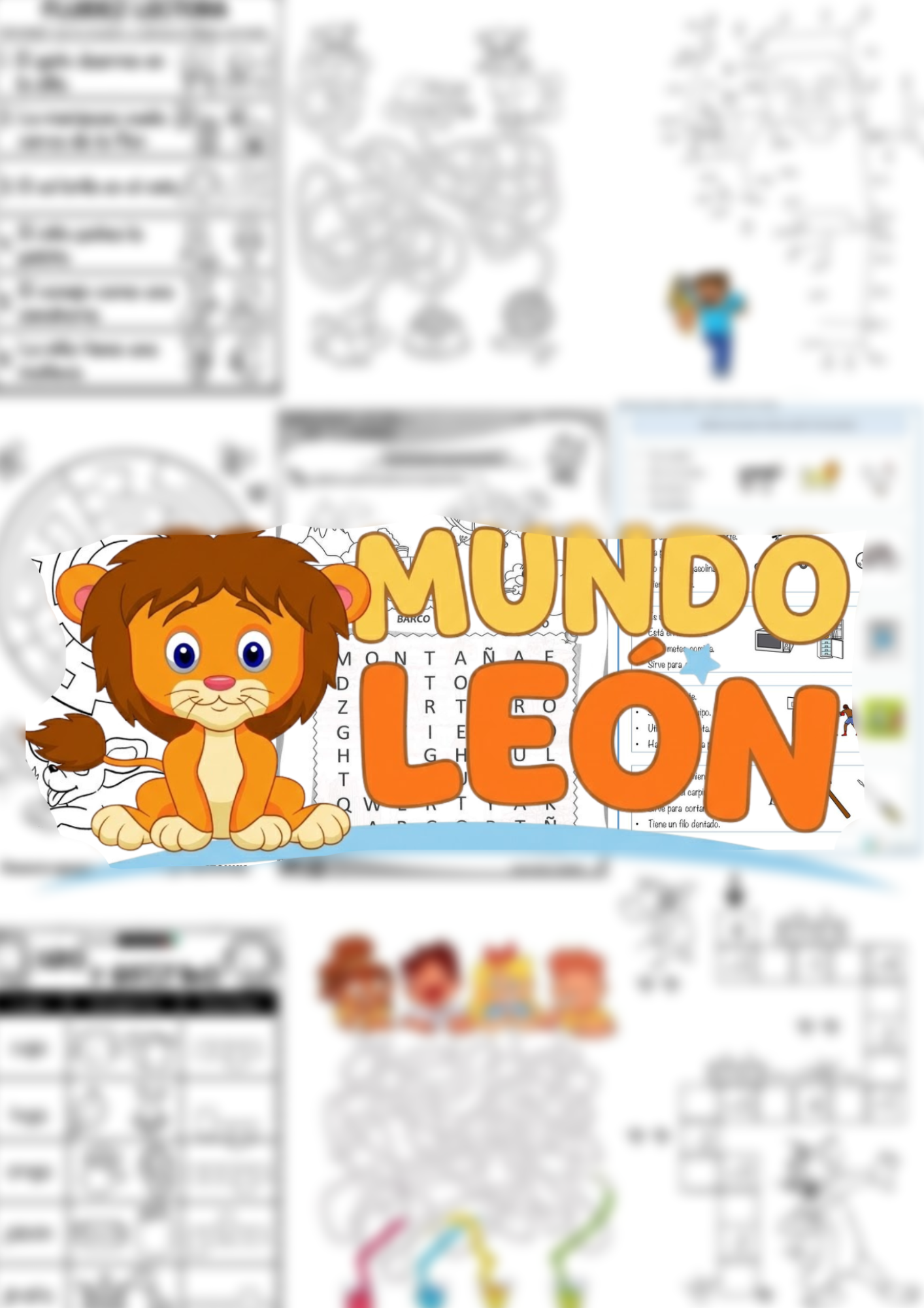 Mundo León – Actividades para niños de 2 a 5 años | Aprender jugando